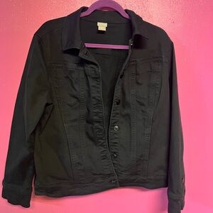Chico's Black Jean Jacket